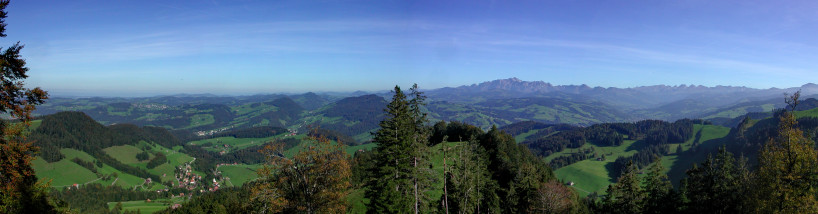 Blick vom Älpli in Richtung Säntis